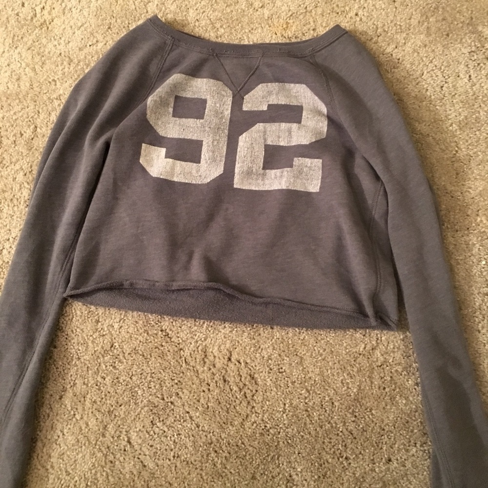 Abercrombie and Fitch cropped hoodie.